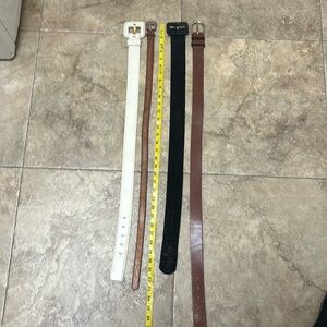 4 leather belts